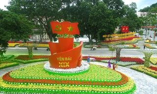 Thành phố Yên Bái lộng lẫy cờ hoa chào mừng Đại hội Đảng