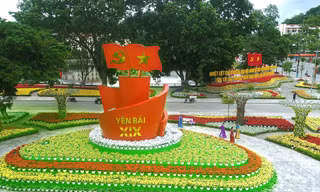 Thành phố Yên Bái lộng lẫy cờ hoa chào mừng Đại hội Đảng