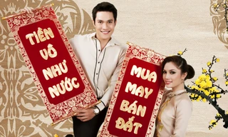 Trai tài, gái sắc chọn câu đối đỏ đón Tết