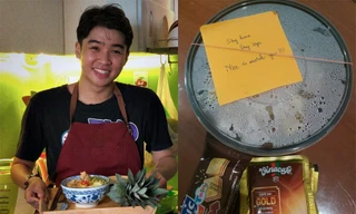 Chàng trai làm bánh bột chiên tặng cô bạn hàng xóm mùa dịch, dân mạng ra sức 'đẩy thuyền'