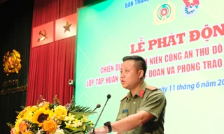  Tuổi trẻ Công an Hà Nội ra mắt 8 đội hình thanh niên tình nguyện