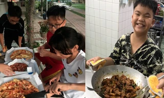 Câu chuyện ấm áp của nam sinh dạy học cho các em nhỏ