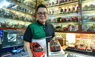 Chi tiền tỷ sưu tầm mô hình ô tô và mô tô