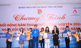 Tỉnh Đoàn Hà Nam khởi động Năm Thanh niên tình nguyện 2024