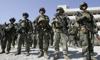 Binh lính Mỹ tại Hàn Quốc - Ảnh: Reuters