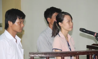 Các bị cáo tại phiên xử