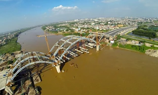 Cầu vòm ống thép đầu tiên tại Việt Nam trên sông Đuống