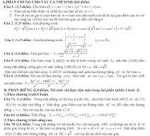 Môn Toán: Đề hay, nhiều điểm 9, 10