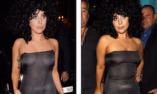 Lady Gaga mặc váy “như không” ra phố
