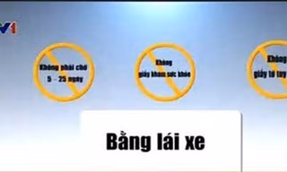 Dịch vụ đổi bằng lái xe chỉ… 15 phút: Khó tin mà có thật