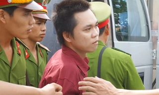 Là người cầm đầu vụ án, bị cáo Cường phải nhận án tử hình. Ảnh: Thu Đông. 