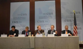 Cuộc hội thảo về biển Đông tại Trung tâm Nghiên cứu Quốc tế và Chiến lược. Ảnh: Vietnamnet