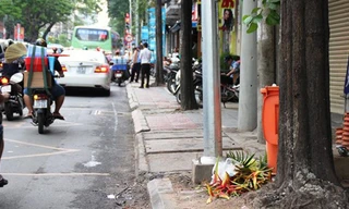 Hiện trường nơi Hạnh đâm “tình địch” vào khuya 28-8, trên đường Hai Bà Trưng, phường Bến Nghé, quận 1 – TP HCM.