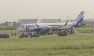 Một chiếc máy bay của hãng hàng không IndiGo