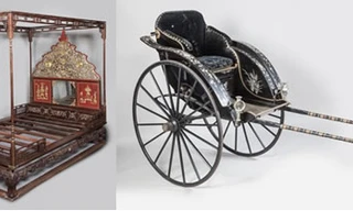Long sàng của vua Thành Thái và xe kéo của Hoàng thái hậu Từ Minh