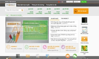 Trang web của Cổ phần Chứng khoán VNDirect.