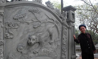 Bức bình phong gây bức xúc. Ảnh: Vnexpress.