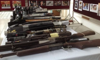 Tang vật do lực lượng cảnh sát 141 thu giữ.