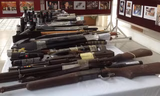 Tang vật do lực lượng cảnh sát 141 thu giữ.