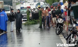 Hiện trường vụ tai nạn. (Ảnh: Liếu Hà/Vietnam+)