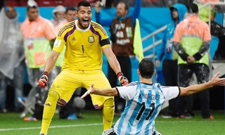 Romero là người hùng đưa Argentina vào chung kết. Ảnh: Getty Images