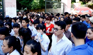 Thí sinh dự thi đại học tại Hà Nội năm 2014. Ảnh: Như ý