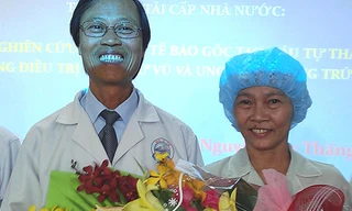 Chị Lê Thị Sau, nữ bệnh nhân ung thư đầu tiên được điều trị thành công từ đề tài sử dụng tế bào gốc điều trị ung thư vú và ung thư cổ tử cung. Ảnh: Ngọc Văn