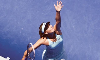 Một ngày thi đấu mệt mỏi của Sharapova. Ảnh: AUSOPEN