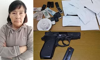 Oanh Hà và súng, đạn của Nguyễn Văn Chung bị công an phát hiện, thu giữ