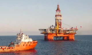 Giàn khoan Hải Dương 981 của Trung Quốc. Ảnh: CNA