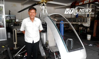 Trực thăng của kỹ sư nông dân chuẩn bị cất cánh 