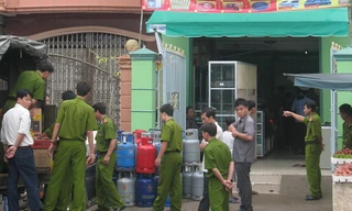 Thực nghiệm hiện trường năm 2010 của Cơ quan CSĐT Công an TP Trà Vinh đã cho thấy, tố cáo của ông Tài không có cơ sở. ẢNH: SÁU NGHỆ