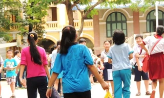 Học sinh TPHCM thi vào lớp 6 Trường chuyên Trần Đại Nghĩa (TPHCM).