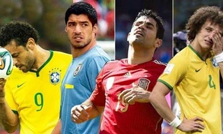 Fred, Suarez, Costa và Luiz, những ngôi sao xịt của World Cup