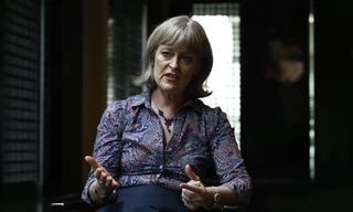  TS Sally Percival Wood trao đổi với báo chí chiều 29/5 tại Hà Nội. Ảnh: Như Ý