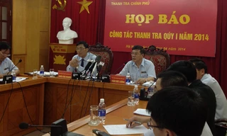 Hai Phó tổng TTCP Ngô Văn Khánh, Trần Đức Lượng tại buổi họp báo