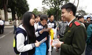 Nhiều học sinh quan tâm khối ngành quân đội, công an