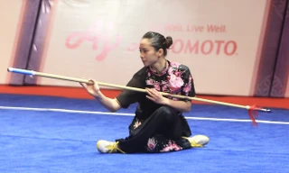 Dương Thuý Vi từng giành HCV wushu tại Asiad 2014