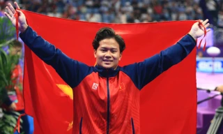 'Nam thần' Khánh Phong giành HCB lịch sử cho TDDC Việt Nam tại Asiad 