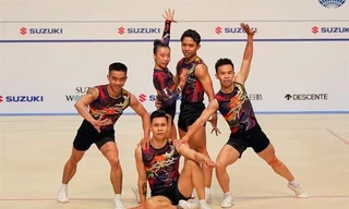 Đội tuyển aerobic Việt Nam đoạt HCV thế giới trước thềm SEA Games 32