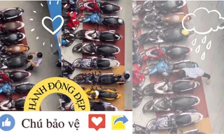 Netizen "đứng ngồi không yên" vì hành động “cưng muốn xỉu” này của chú bảo vệ