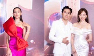 Siêu mẫu Hoàng Yến diện váy cực nổi bật, Trấn Thành và vợ “ton-sur-ton” tại sự kiện