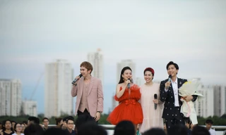 Minh Xù, Hải Yến song ca ăn ý với Tăng Phúc trong live concert trên sân thượng 