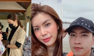 Minh Tú quyên góp tiền, Võ Cảnh về miền Trung hỗ trợ chuyển quà cho người dân vùng lũ