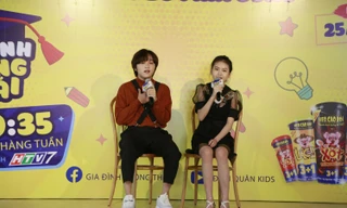 Thiên Khôi song ca cùng Bảo An trong chương trình “Gia đình thông thái” 