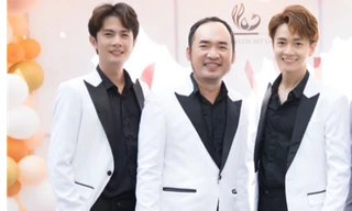 Trường Giang, Ninh Dương Lan Ngọc chúc mừng Ngô Kiến Huy lên chức ông chủ