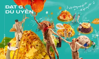 Đạt G và Du Uyên thực hiện bộ ảnh lạ mắt quảng bá các món xôi Việt Nam