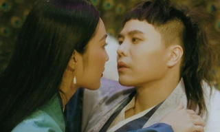 Trịnh Thăng Bình tình cảm bên “nàng Kiều” Helly Tống trong MV “Bức Bình Phong”