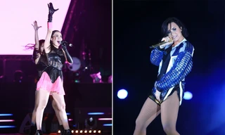 Lưu Hương Giang 'đọ' vẻ bốc lửa bên ca sĩ Mỹ Demi Lovato