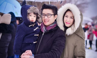 Dương Thùy Linh hạnh phúc bên chồng con ở Nhật